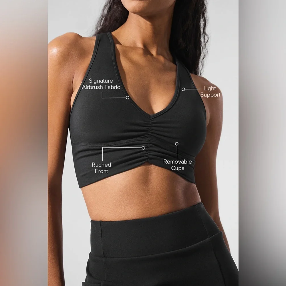 ALO Yoga Wild Thing Bra in Black